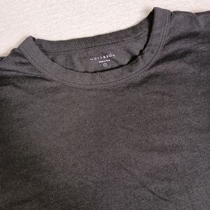 Mott & Bow Mens Large Black Short Sleeve Crew Neck Lightweight Casual T-Shirt